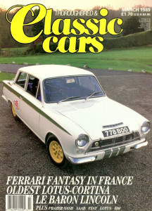 THOROUGHBRED & CLASSIC CARS 1989 MAR - LOTUS CORTINA, 124